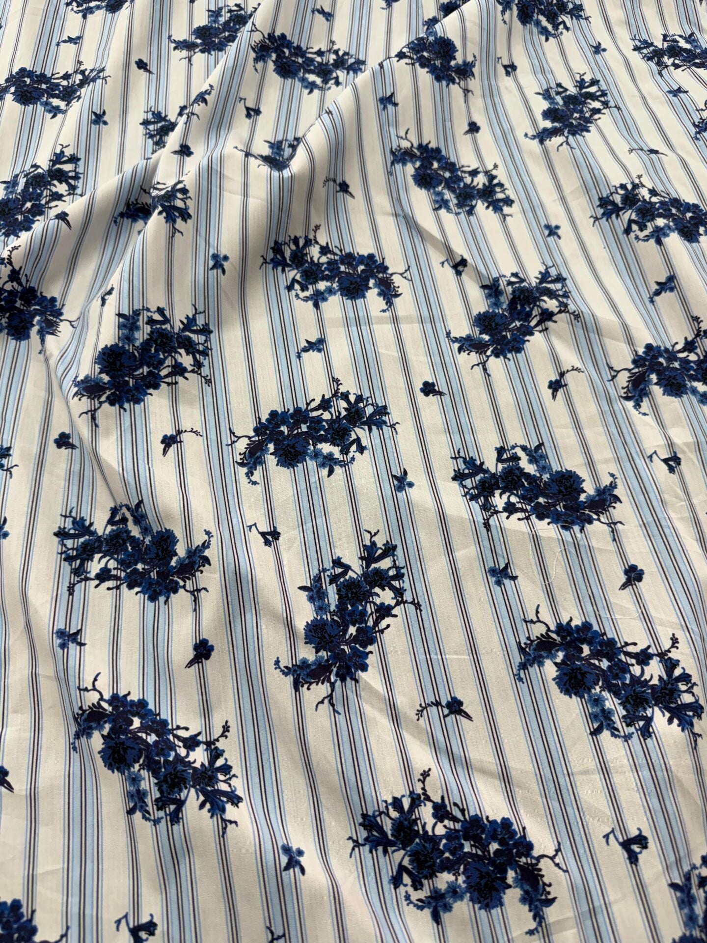 PAMUK POPLİN BLUE VINTAGE