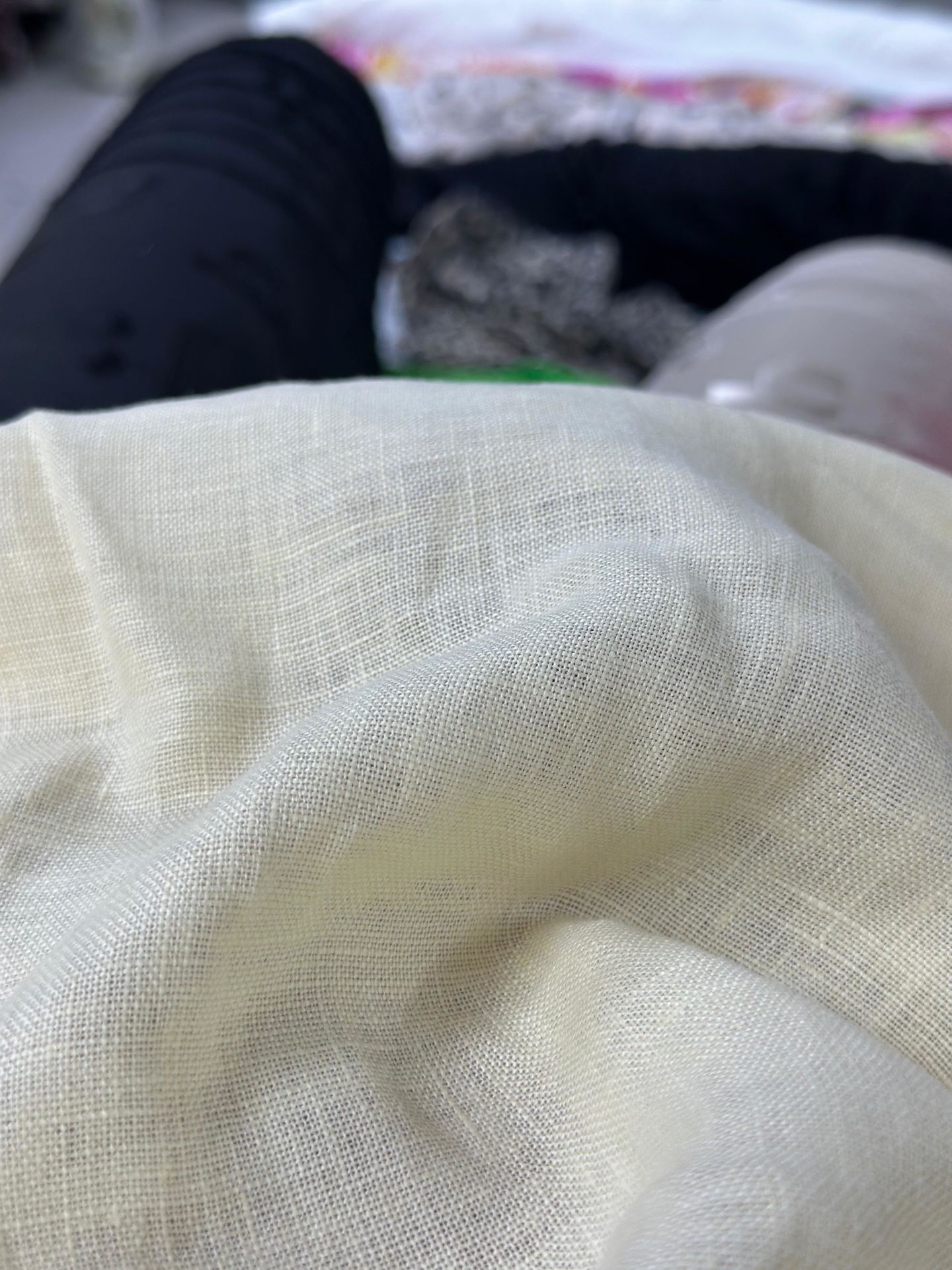 %100 DOĞAL KETEN SARI