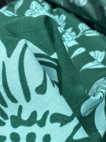 GREEN FLOWER POPLİN