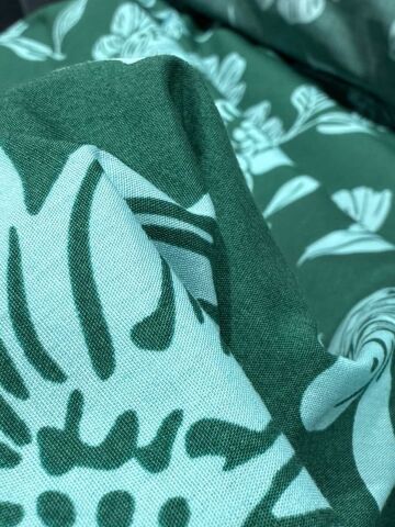 GREEN FLOWER POPLİN