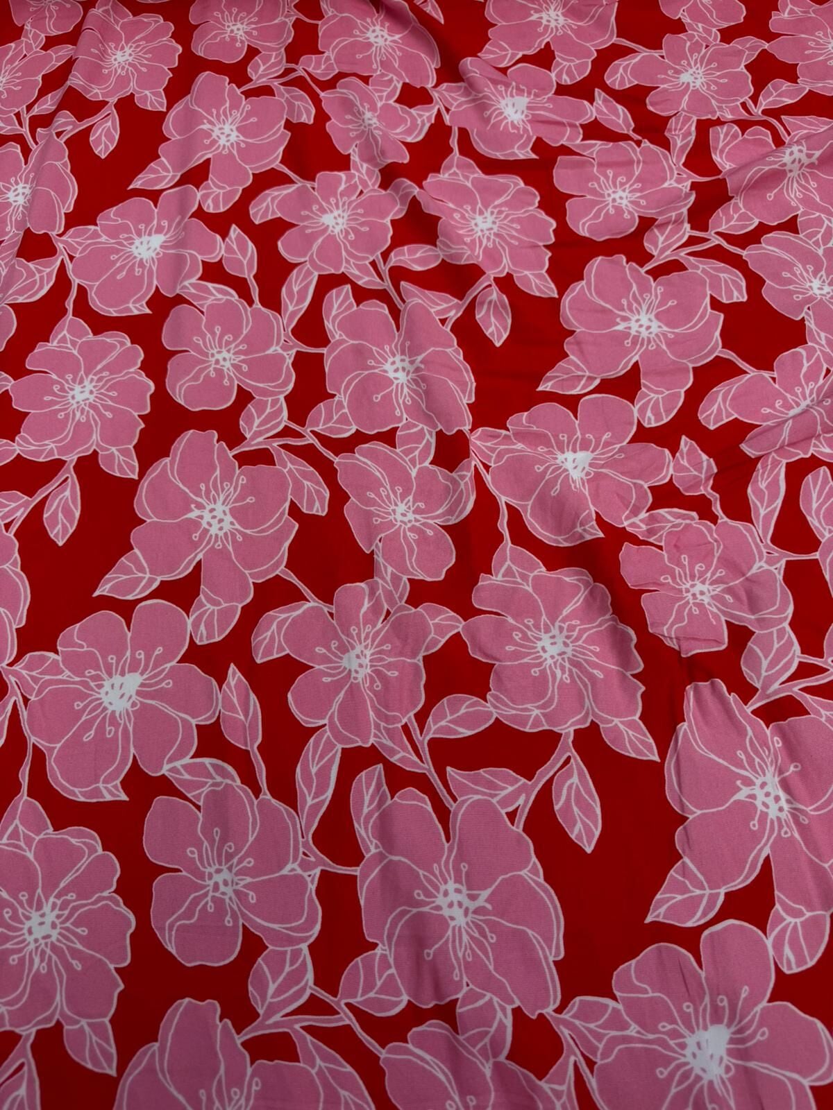 İTHAL VİSKON KUMAŞ ÜÇ GÜZELLER pembe