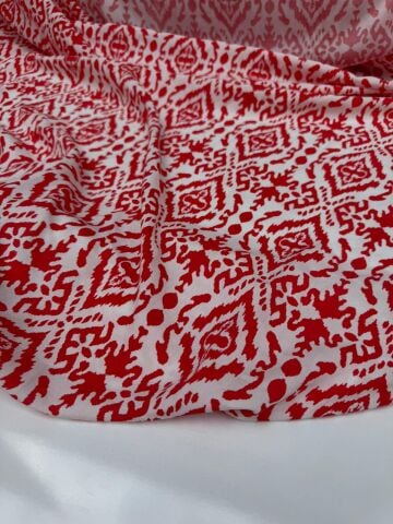 İTHAL VİSKON KUMAŞ RED LOVE