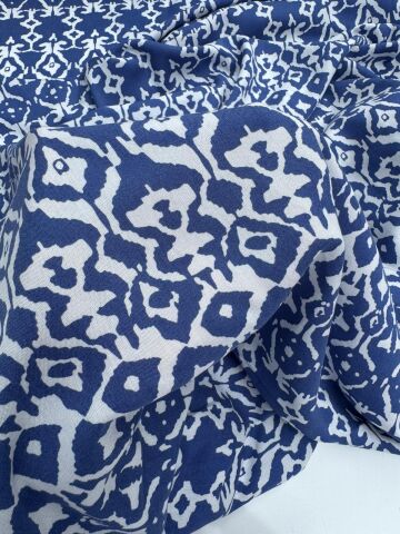 İTHAL VİSKON KUMAŞ BLUE LOVE