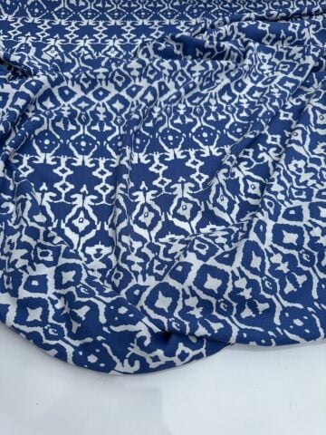 İTHAL VİSKON KUMAŞ BLUE LOVE