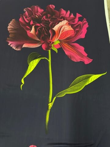 SATEN KUMAŞ BİG ROSE