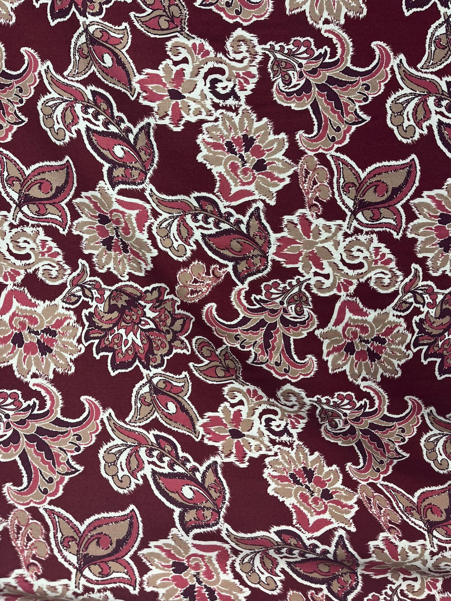 ŞÖLEN İTHAL VİSKON KUMAŞ Bordo