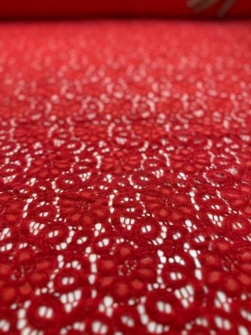 KORDENALI DANTEL KIRMIZI