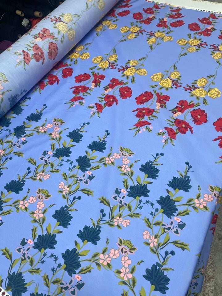 POPLİN PAMUK ÇİÇEKÇİ