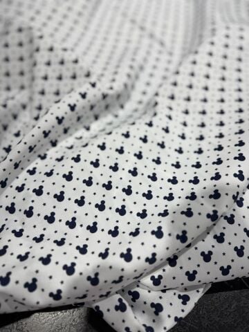 PAMUK KETEN MICKEY MOUSE KUMAŞ