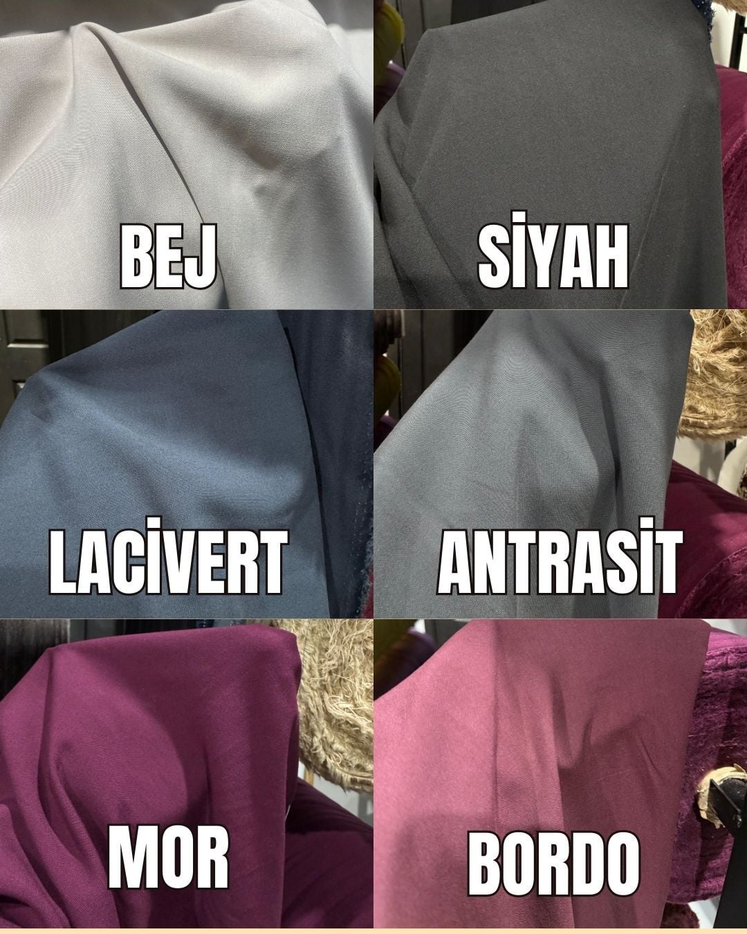 DÜZ RENK İTHAL VİSKON KUMAŞ