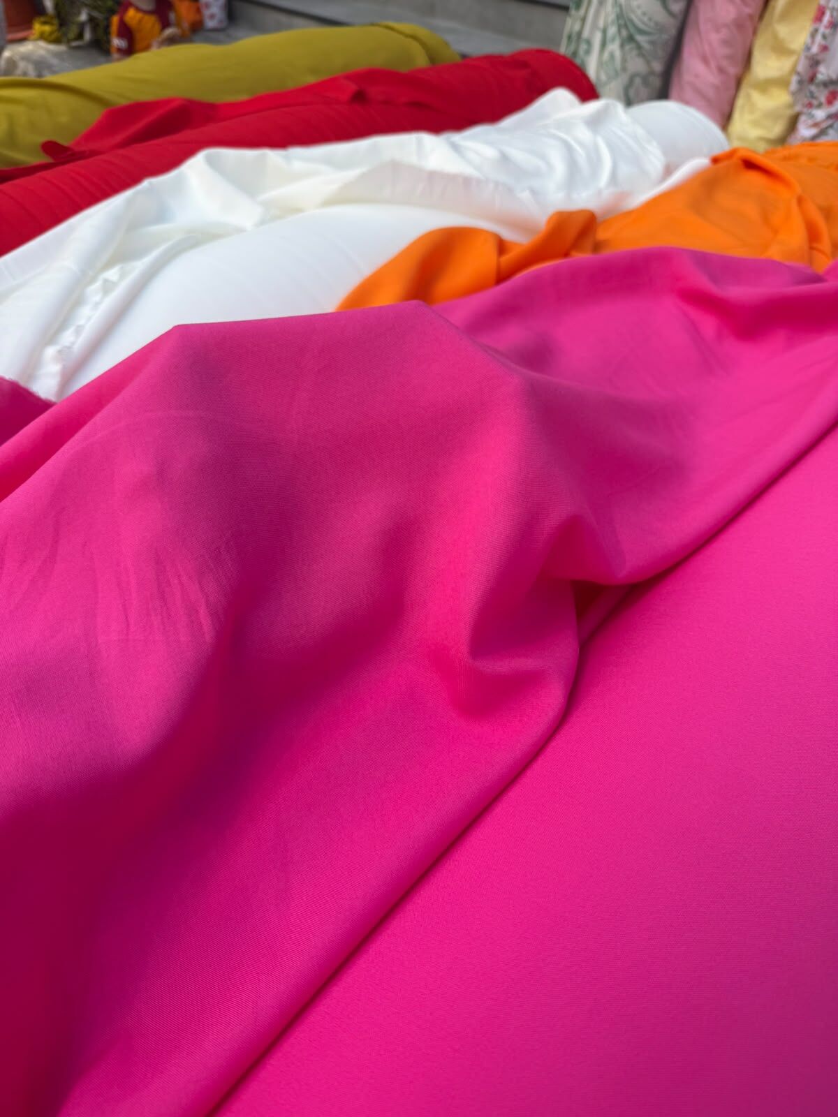 DÜZ RENK VİSKON KUMAŞ pembe