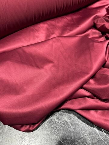BORDO LİKRALI SATEN