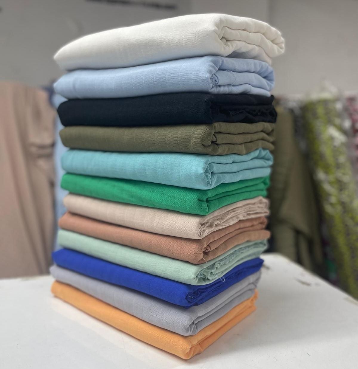 MÜSLİN %100 PAMUK GENİŞ ÇİZGİ