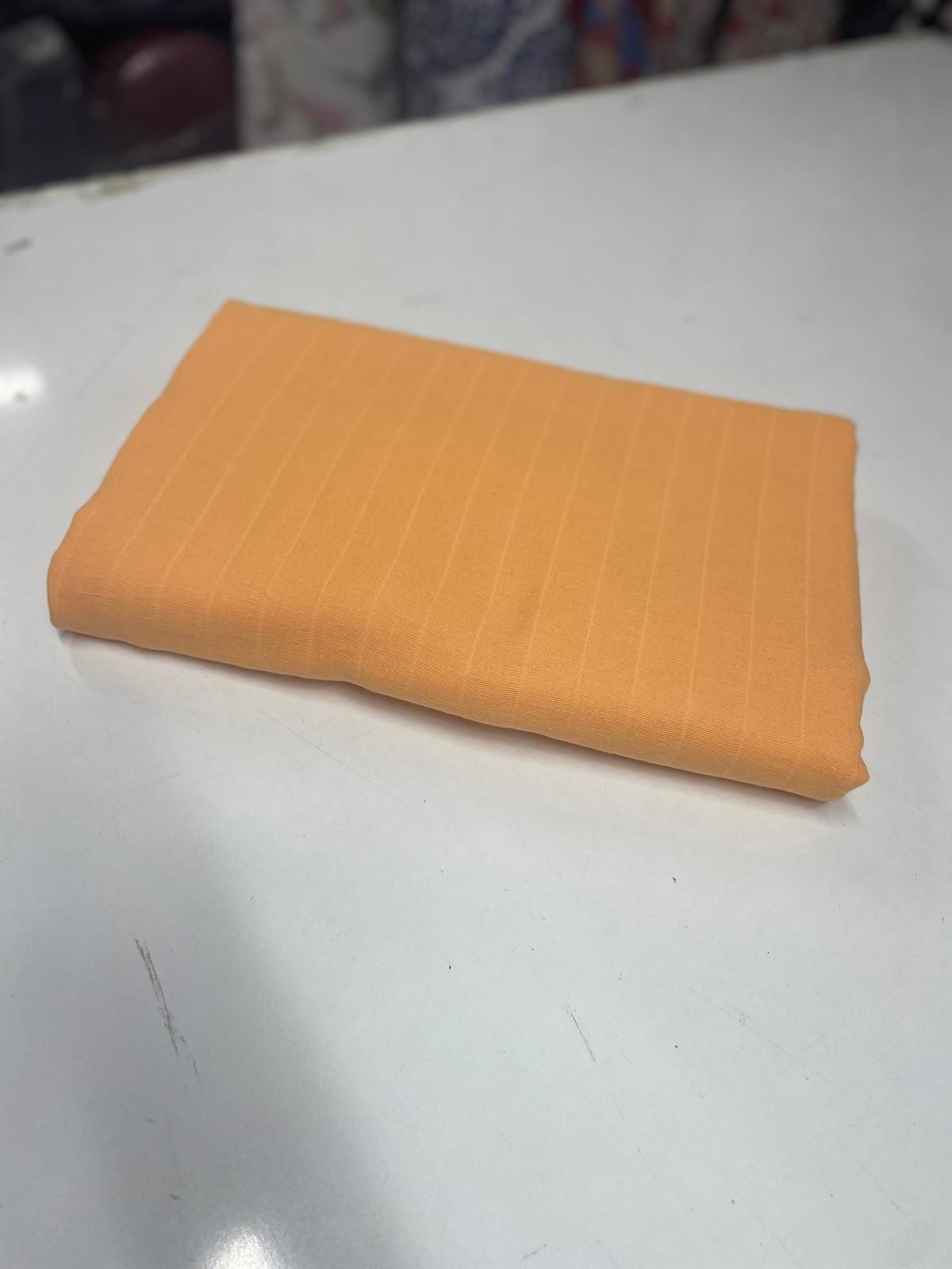 MÜSLİN %100 PAMUK GENİŞ ÇİZGİ turuncu
