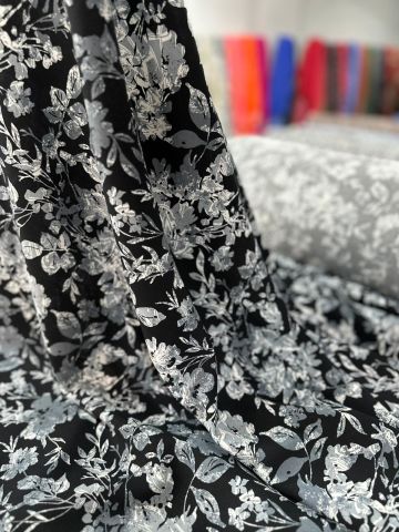 GECE İTHAL VİSKON KUMAŞ Siyah