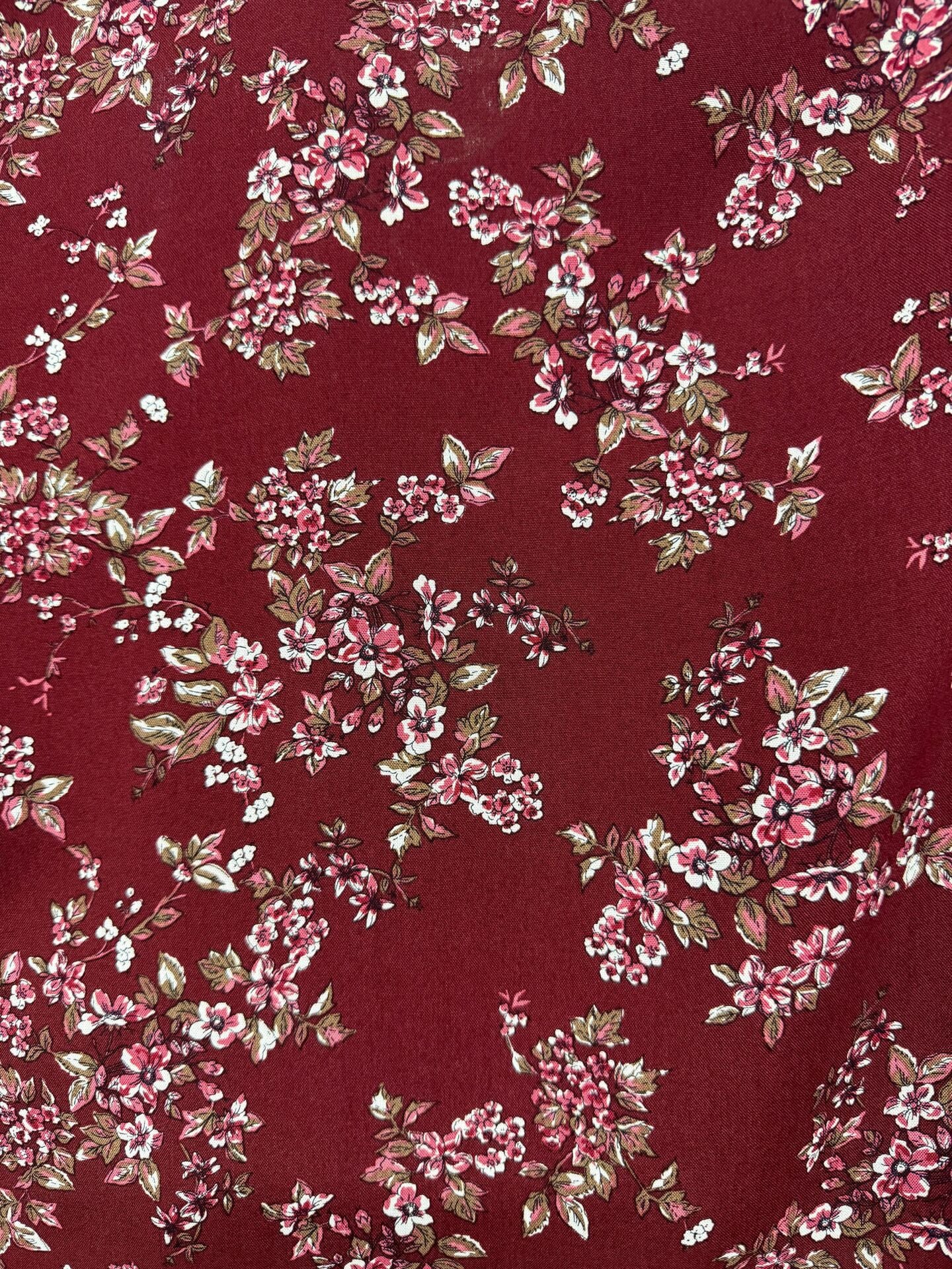 İTHAL VİSKON KUMAŞ AZİZE Bordo