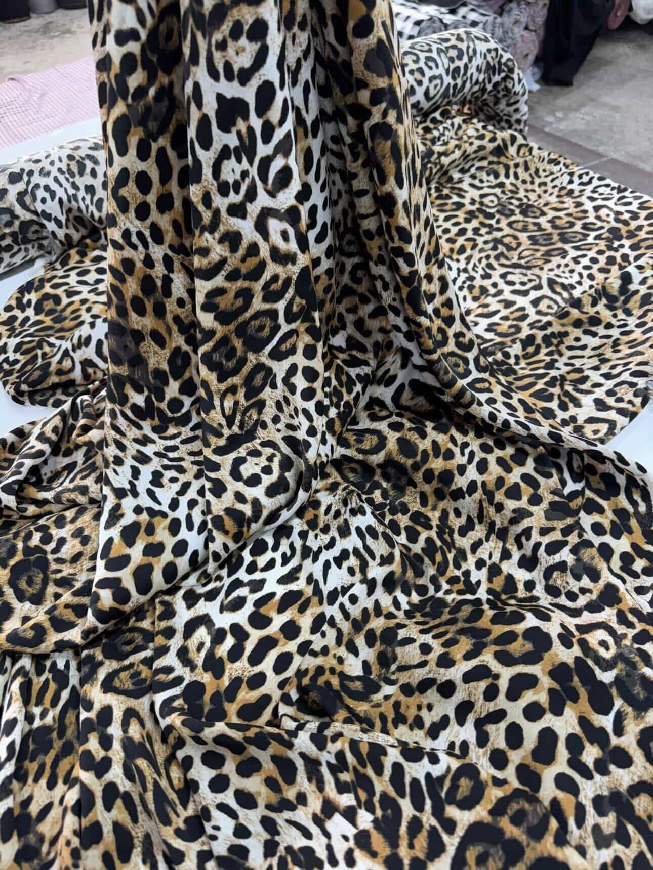 CARLOT İPEK SATEN leopar