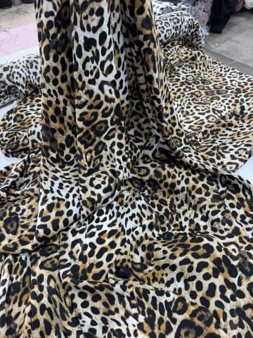 CARLOT İPEK SATEN leopar