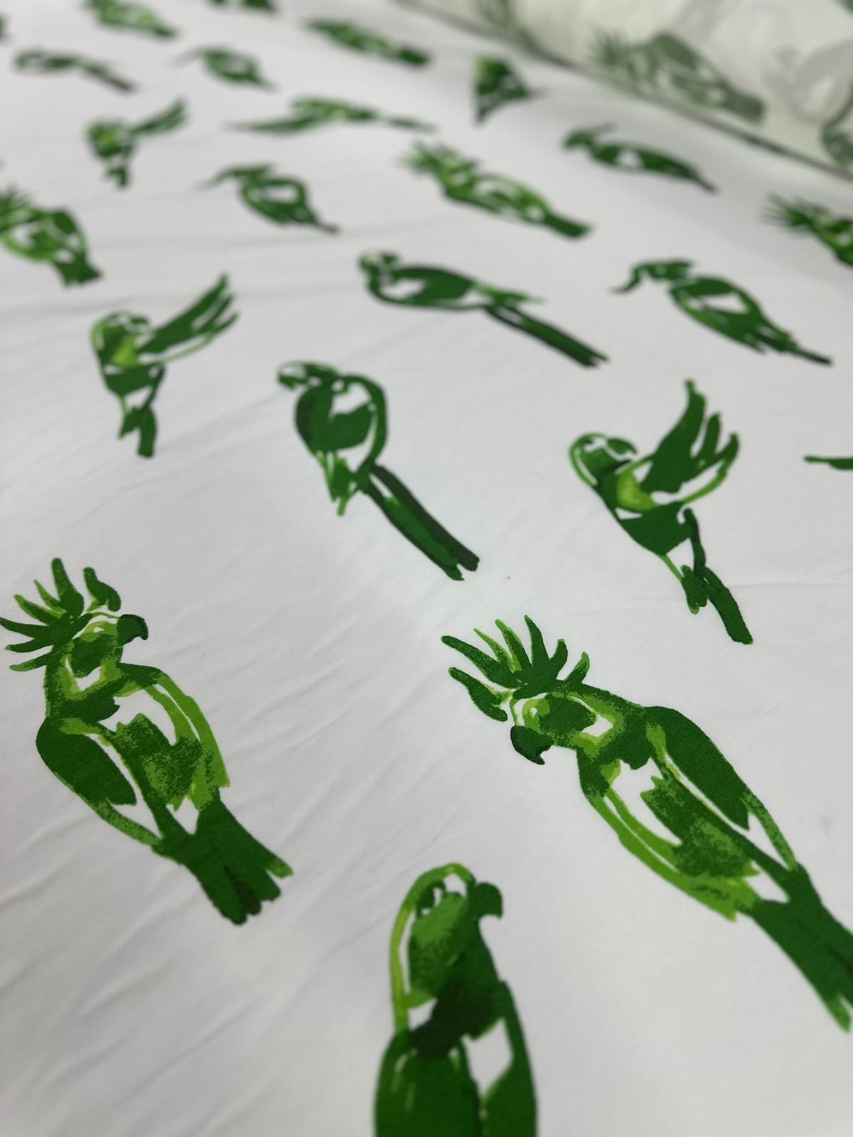 PAMUK POPLİN PAPAĞAN