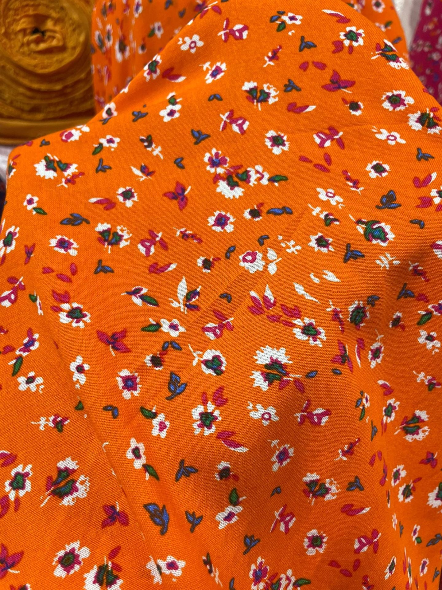 YAKAMOZ İTHAL VİSKON KUMAŞ orange