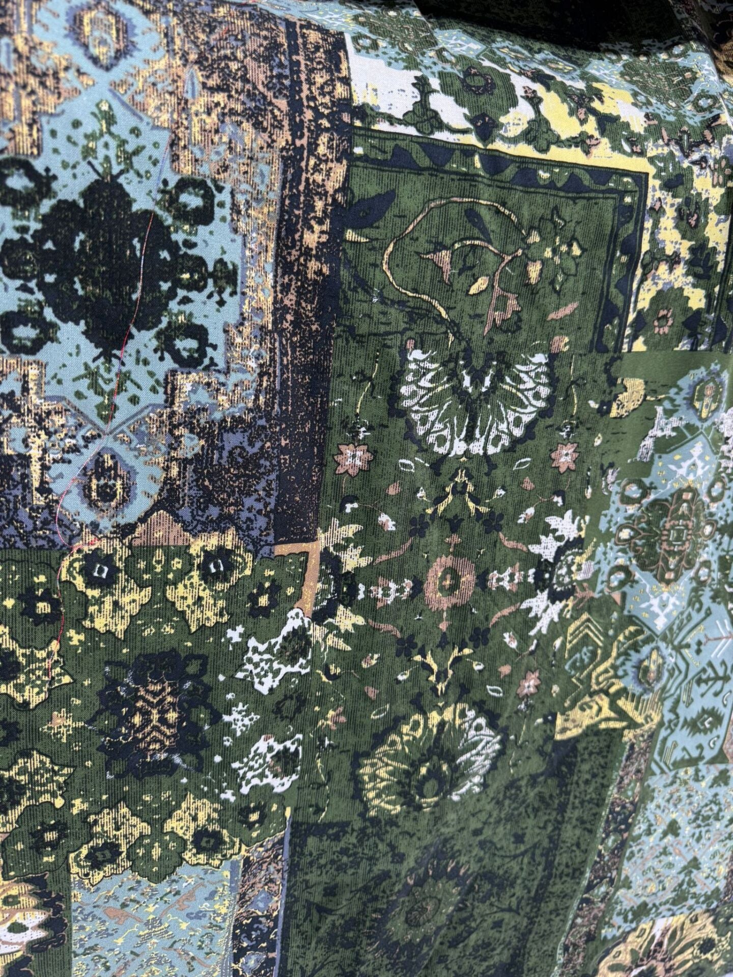 PATCHWORK İTHAL VİSKON Yeşil