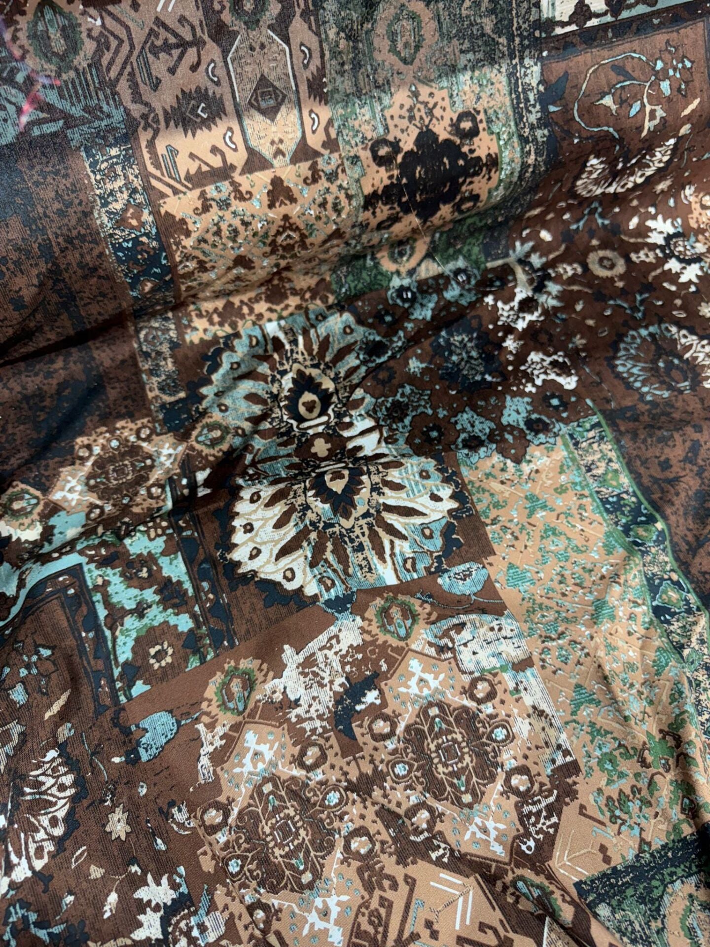 PATCHWORK İTHAL VİSKON NEW KAHVE