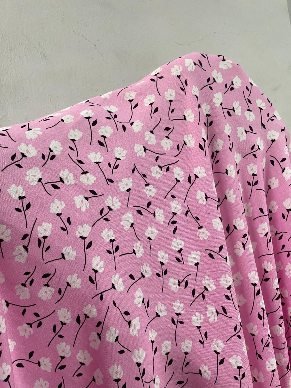 ZÜMRÜT İTHAL VİSKON KUMAŞ pembe