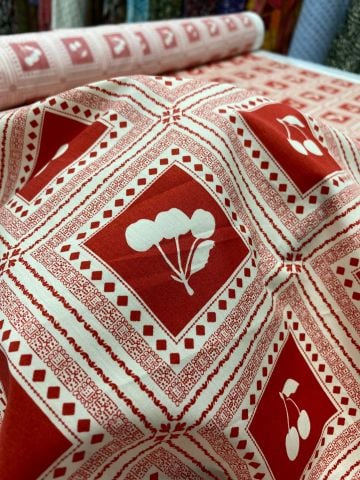 POPLİN PAMUK KİRAZ