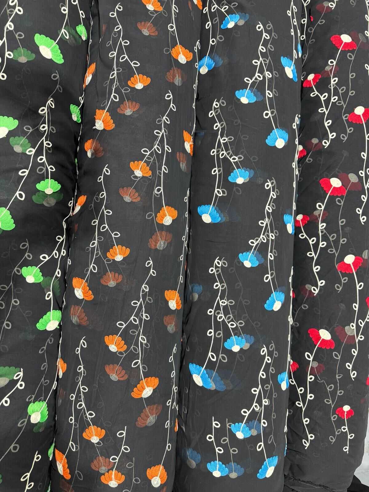 NAKIŞ İŞLEMELİ ŞİFON OXO